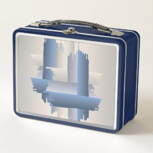 stone brick city metal lunch box