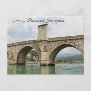 Stone Bridge in Visegrad Bosnia and Herzegovina Postcard