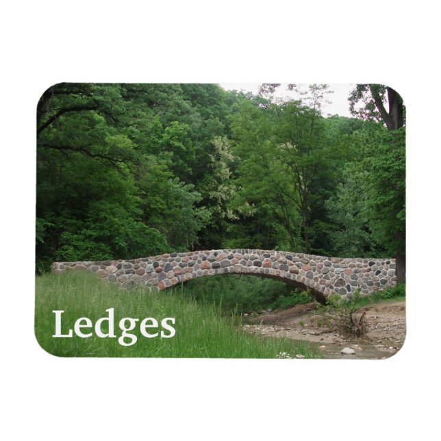 Stone Bridge, Ledges State Park, Iowa Magnet (Horizontal)