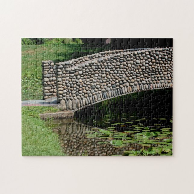Stone Bridge Lilypads Nature  Jigsaw Puzzle (Horizontal)