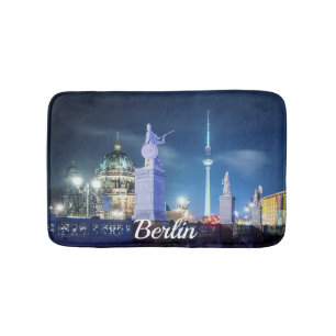 Stone bridge near Berlin Cathedral in Germany Bath Mat
