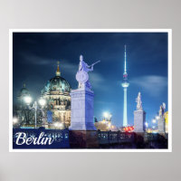 Stone bridge near Berlin Cathedral in Germany