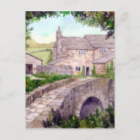 Stone Bridge Watercolor Painting