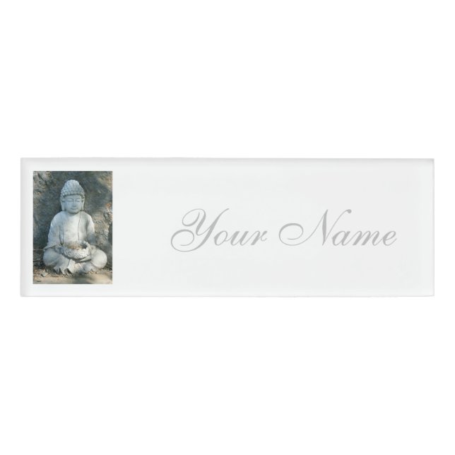 stone buddha name tag (Front)