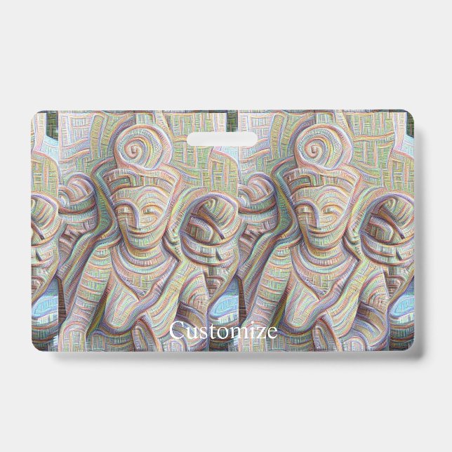 Stone carved dakinis Thunder_Cove ID Badge (Front)