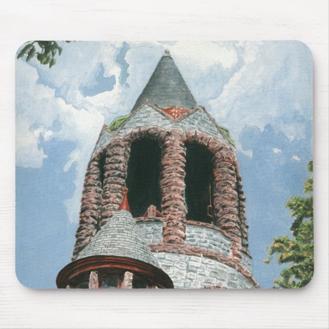 Stone Church Tower Mouse Pad (Front)