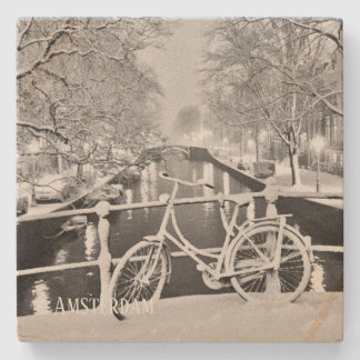 Stone Coaster Amsterdam in the snow