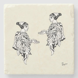 Stone Coaster : Greek Statue