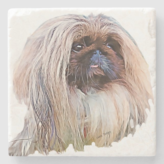 Stone Coaster Pekingese (Front)