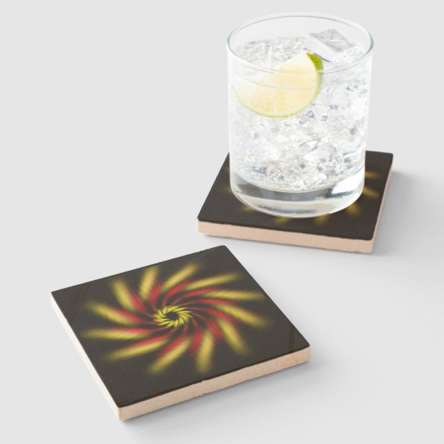 Stone Coaster - Pinwheel (Side)