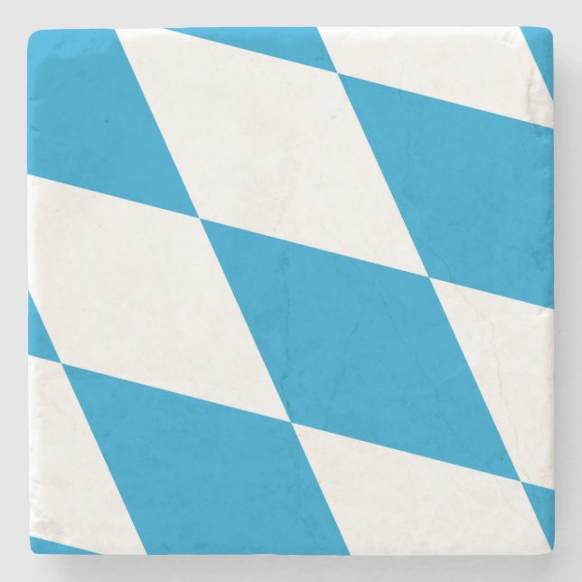 Stone coaster with Flag of Bavaria (Front)