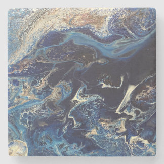 Stone coaster with Johnson Abstract Artwork