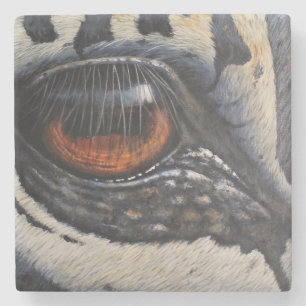 Stone Coaster Zebra Eye