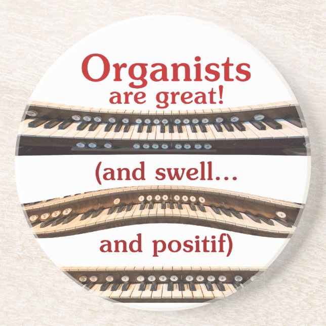 Stone coasters for organists (Front)