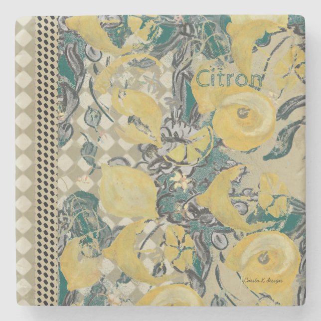 Stone Coasters Lemon (Front)