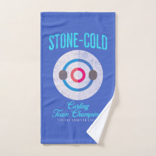 Stone-Cold Curling Champions Hand Towel