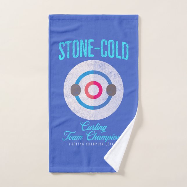 Stone-Cold Curling Champions Hand Towel (Hand Towel)