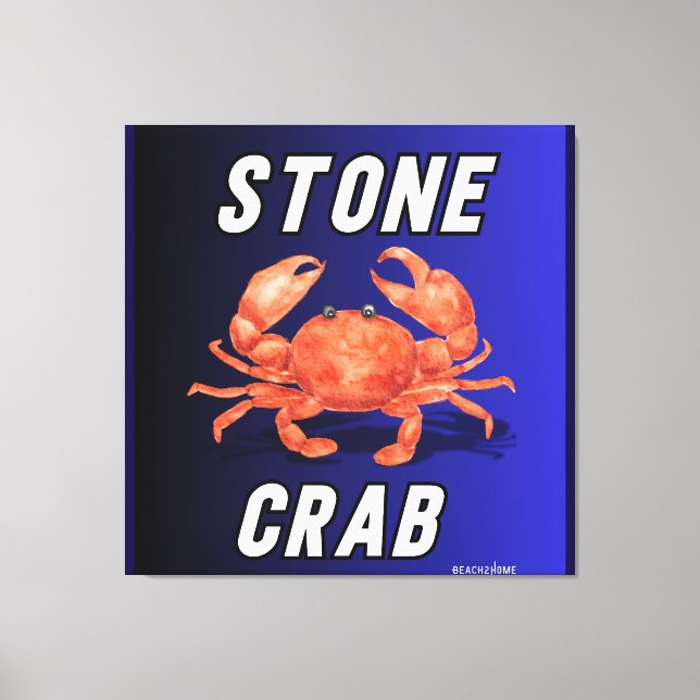 Stone Crab Canvas Print (Front)
