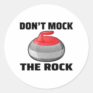 Stone Curling Winter Ice Sport Curler Classic Round Sticker