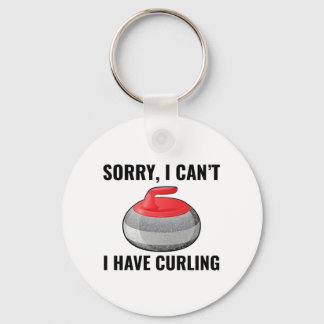 Stone Curling Winter Ice Sport Curler Key Ring