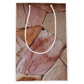 Stone Design Wrapping Paper Medium Gift Bag