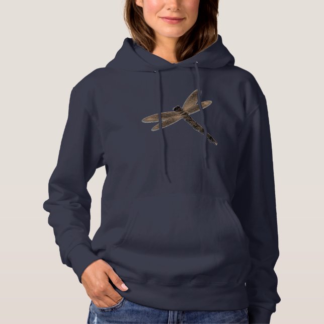 Stone Dragonfly (front and back) Hoodie (Front)