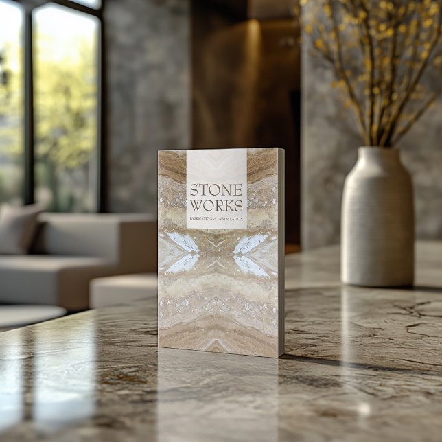 Stone Fabrication Works Luxurious Business Card (Perfect for business)