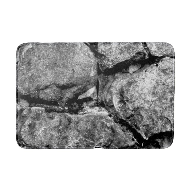 Stone faces Medium Bath Mat (Front)