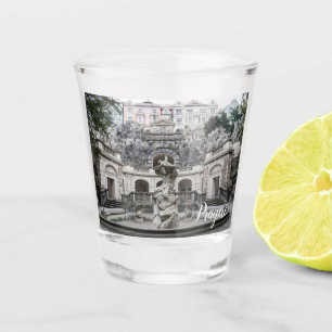 Stone fountain in Prague Shot Glass