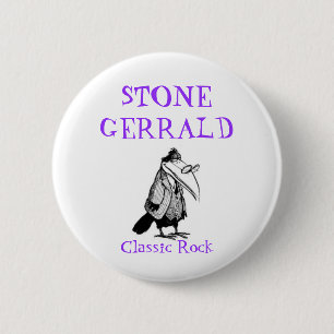STONE GERRALD, Classic Rock 6 Cm Round Badge