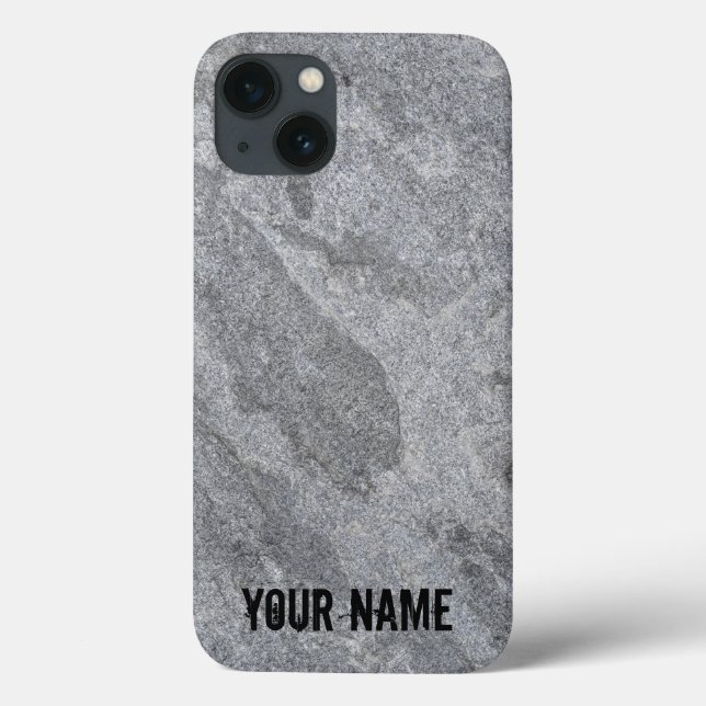 Stone granite structure grey stoneware Case-Mate iPhone case (Back)