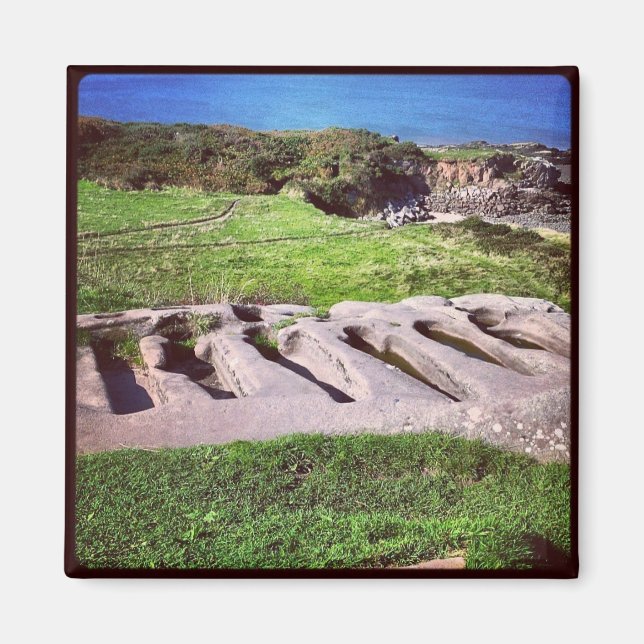 Stone Graves,  Heysham Magnet (Front)