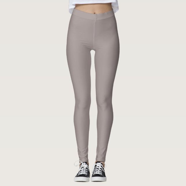 Stone Grey Comfort Leggings for Everyday Wear (Front)