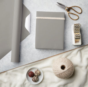 Stone Grey Matte Wrapping Paper