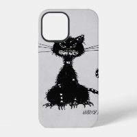 Stone Grey Ragged Evil Black Cat