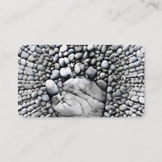 Stone hand business card (Front)