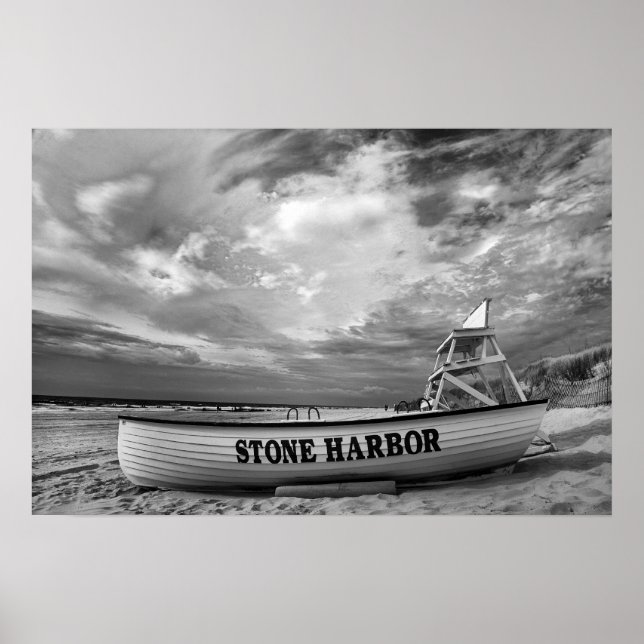 Stone Harbour Beach, NJ Poster (Front)