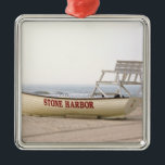 Stone Harbour Lifeguard Boat Ornament<br><div class="desc">Stone Harbour Lifeguard Boat Ornament</div>
