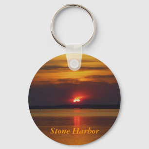 Stone Harbour sunset keychain