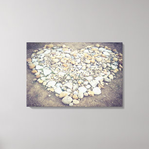 Stone Heart Canvas Print