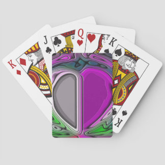 Stone Hearts Abstract Colour Playing Cards