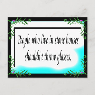 Stone Houses Postcard