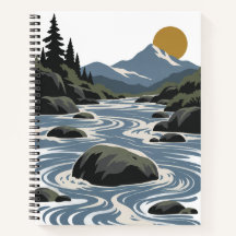 Stone in the Stream | Modern Nature Notebook