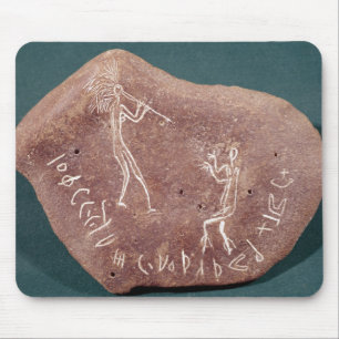 Stone inscribed with a dancer mouse pad