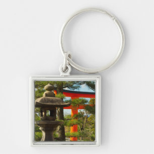 Stone Lantern and Torii Gate Key Ring