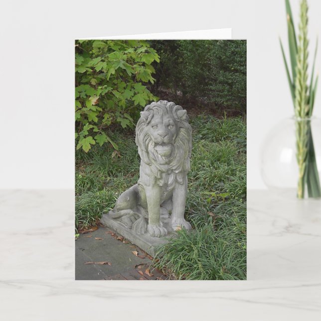 Stone Lion Card (Front)