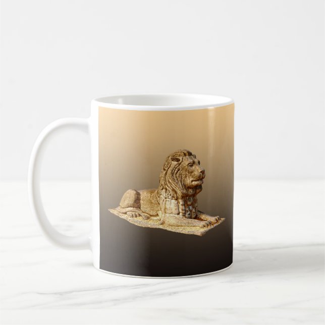 Stone Lion Coffee Mug (Left)