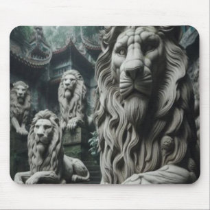 Stone Lion Mouse Pad