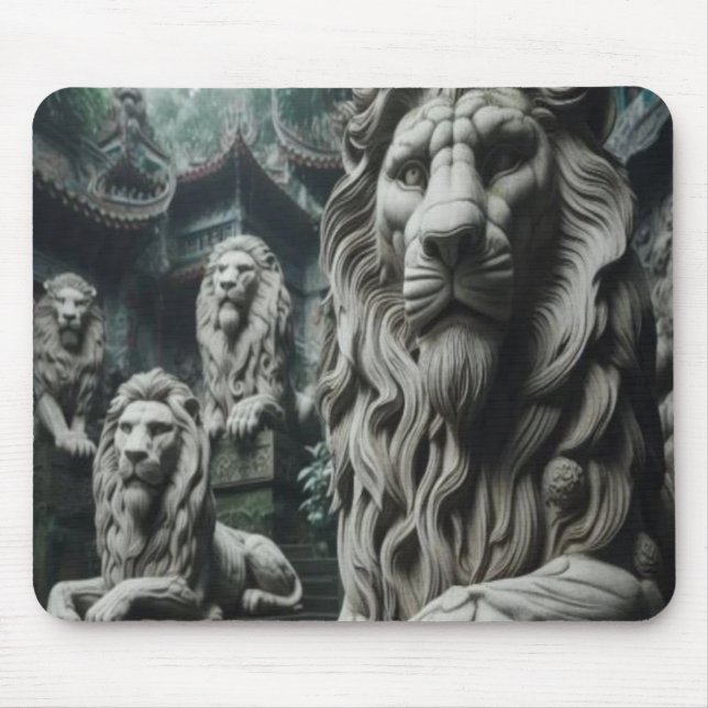 Stone Lion Mouse Pad (Front)