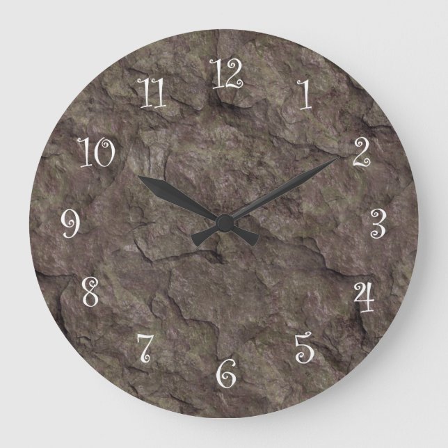Stone Look Kitchen Wall Clocks (Front)
